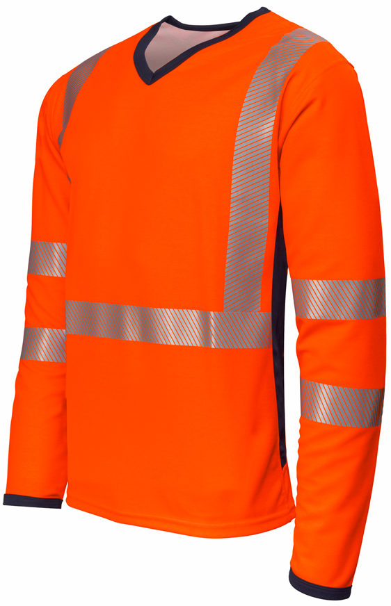 T-Shirt Haute Visibilité manches longues orange